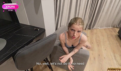 Stepdad catches her smoking, offers a spanking and fuck as punishment.