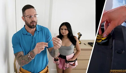 Stepdad Kyle, once into dudes, now explores his stepdaughter.