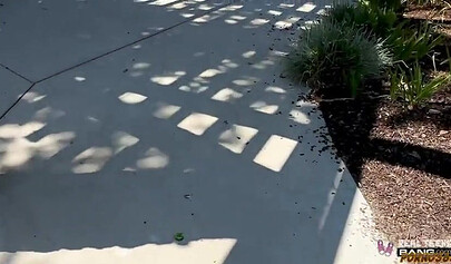 A sunny day out with his girlfriend turns into a hot encounter.