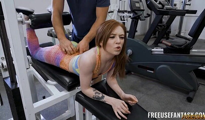 A fitness coach holds a very private group session with his clients.