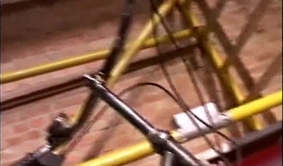 Blonde teen seduced by an older guy into oral sex and rough hammering outside