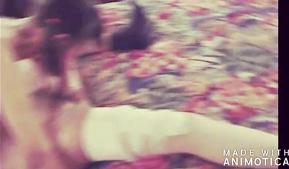 Asian teenie slobbers on a hard cock and takes it deep before swallowing his cum