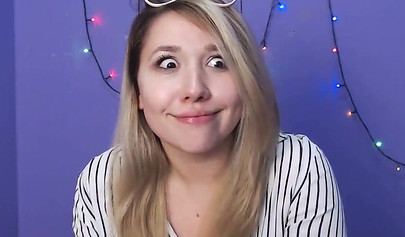 Cute young nubile Milly Ice fingers herself and fondles her tits on a web cam