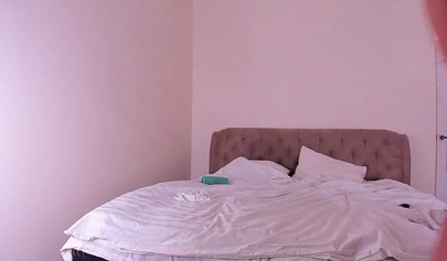 Astonishing brunette teen strips naked on a web cam and presents her perfect body