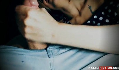 Oral creampie compilation with dashing nubile sucking huge loads from a fat cock