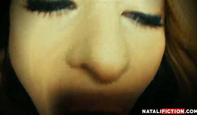 Oral creampie compilation with dashing nubile sucking huge loads from a fat cock