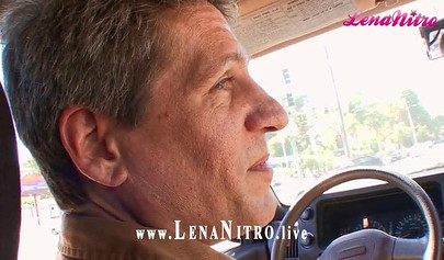 Cute brunette teenie sucks an older cock before riding it an receiving a facial