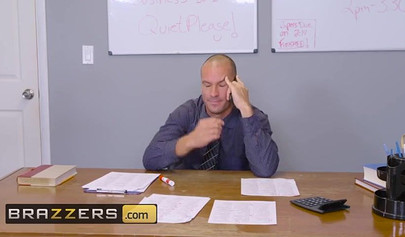 Dirty redhead teen schoolgirl Skyla Novea railed by her teacher in the classroom