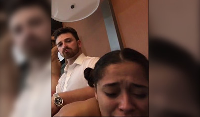 Small brunette teen with dark skin gets punished and spanked and she adores it