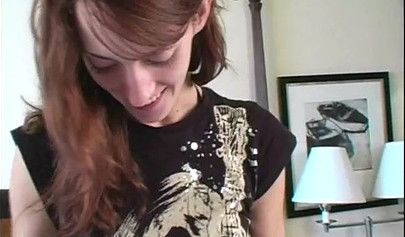 Meredith Rose teen with gorgeous eyes fucks herself with toys and she adores it