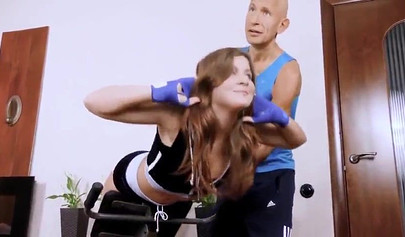 Cute small teenage girl gets her insides totally trashed by a massive penis