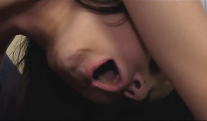 Small brunette teen with a little tight cunt gets it stretched by a massive cock