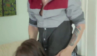 Hot brunette teen gets fucked then gets a hot and steamy load on her cute face