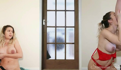 Lucky stepdad gets to fuck both his beautiful teen stepdaughters who love it