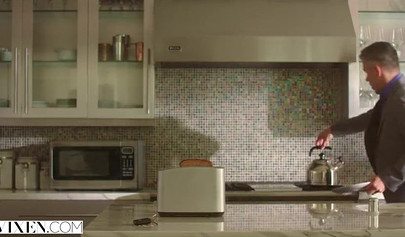 Teenage mistress teases a guy and fucks the shit out of him in front of his wife