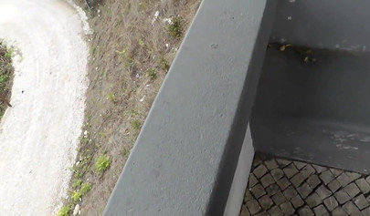 Hot teenage couple has some fun and fucks outside on their holiday vacation