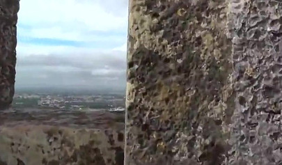 Hot teenage couple has some fun and fucks outside on their holiday vacation