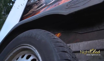 German brunette teen fucks an older guy behind stairs and she totally loves it