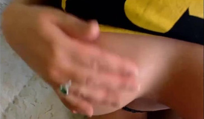 Busty teenage brunette girl deepthroats a huge dick on a web cam sexy show