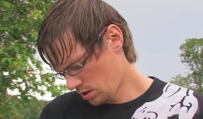 Hot teenage couple have sexual intercourse in public on top of an old timer car