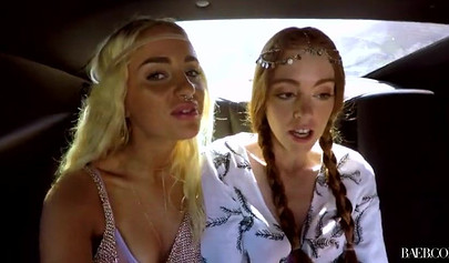 Blonde hot teen girl sucks a dick and gets fucked for music festival tickets