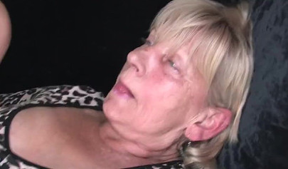 Teen guy fucks an ugly granny who loses herself in a sensation of a young cock