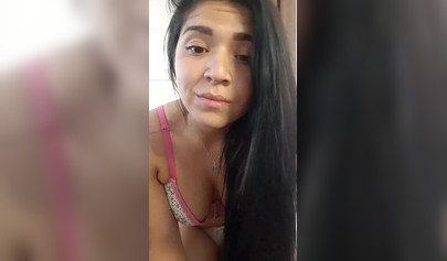 Brunette teen exposes her cute body on a camera and it is freaking amazing