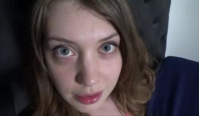 Cute Russian teen with pretty big eyes has sex with her stepbrother Alex Adams
