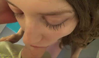 Cute Russian teen with pretty big eyes has sex with her stepbrother Alex Adams