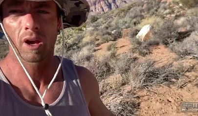 Teenage couple explore the world while they fuck out there in the mountains