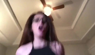 Petite teen girl with small bosoms fucks her hot sex and eats his delicious cum