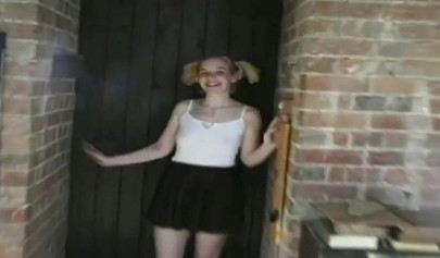 Ugly blonde teen sisters please a fat dick and take a warm and massive load