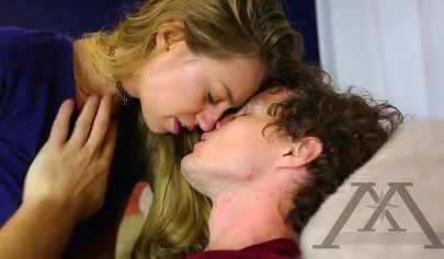 Stepsis teens impress their brother by playing with each other and fucking him