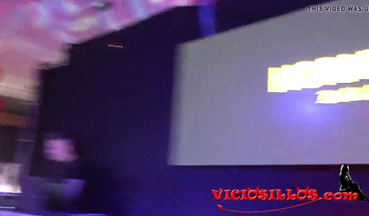 Trashy and sleazy teenage girls go to club to sucks some dicks in a real orgy