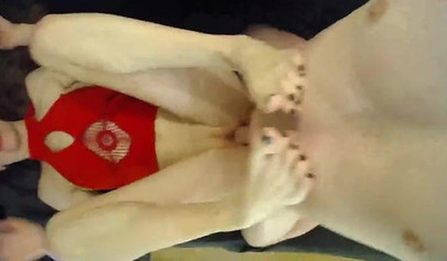 Blonde teen with a big nose and a red shirt sucks a dick and gets nicely fucked