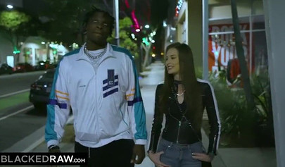 Tiny teen gets savagely fucked by a big buffed black guy in a cheap hotel room