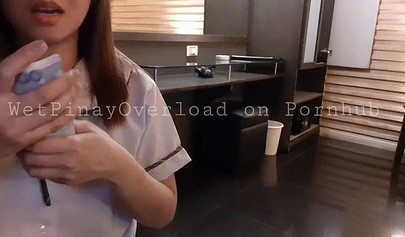 Brunette teen and her professor struck a deal so she let him fuck her for money