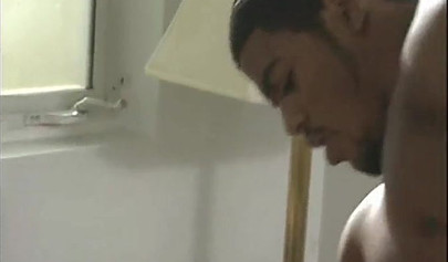 Blonde teen finds herself in the middle of two hot big black dicks and loves it