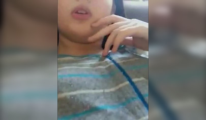 Closeup teasing with amateur slutty teen