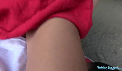 Guy tricked and fucked hot girl in public