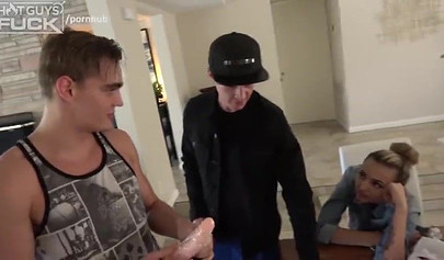 Amateur slut and bi boy fucking each other's holes