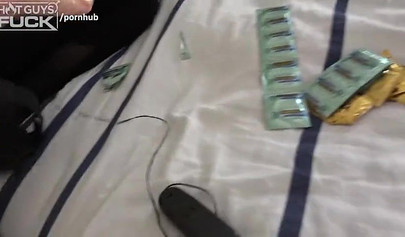 Amateur slut and bi boy fucking each other's holes