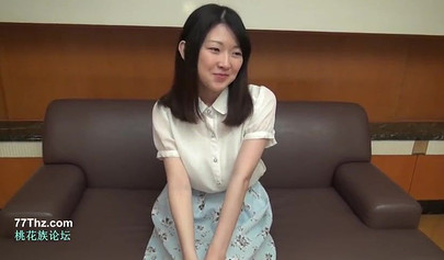 Casting with Asian teen with tight shaved pussy