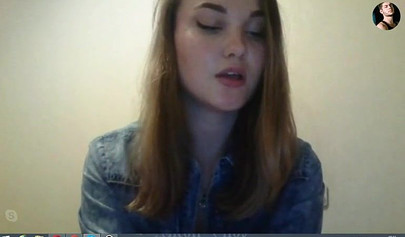 Horny teen slut fucking her ass with dildo