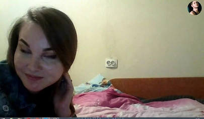 Horny teen slut fucking her ass with dildo