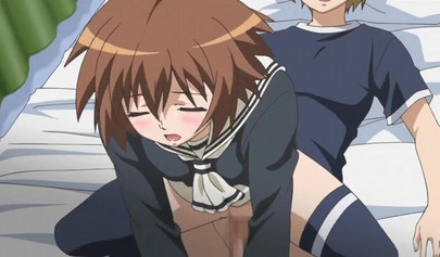 Hentai schoolgirls fucking around and getting creampied