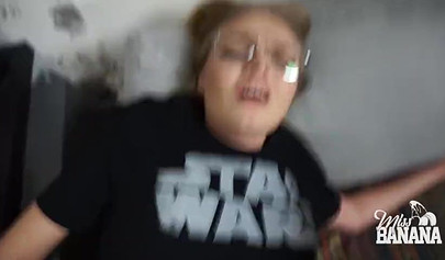 Enjoy in blowjob with Miss Banana and her deep throat