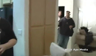 Amateur Arab slut with big tits rides cock at party