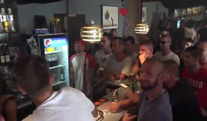 Sexy chicks get gangbanged on wild party