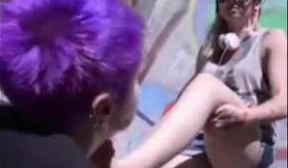 Emo slut gets humiliated in public